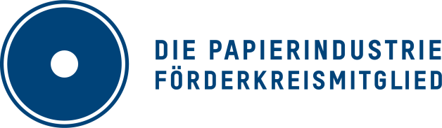 Logo "Die Papierindustrie Förderkreismitglied"